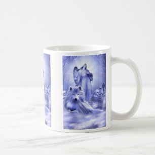 De Café Taza del alcohol del lobo