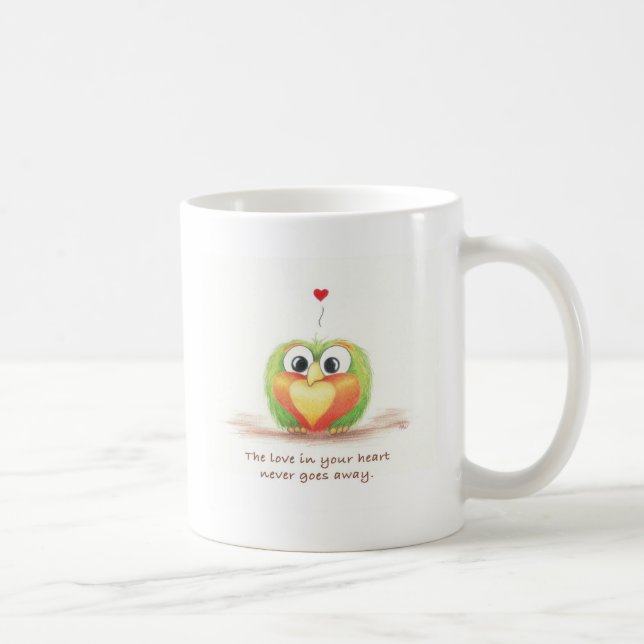 De Café Taza del "amor" del brote (Derecha)