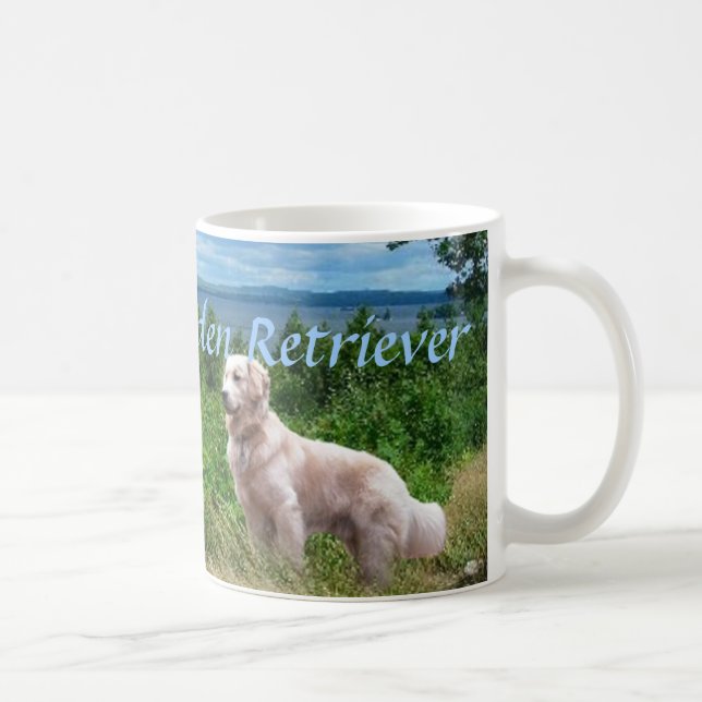 De Café Taza del amor del golden retriever (Derecha)