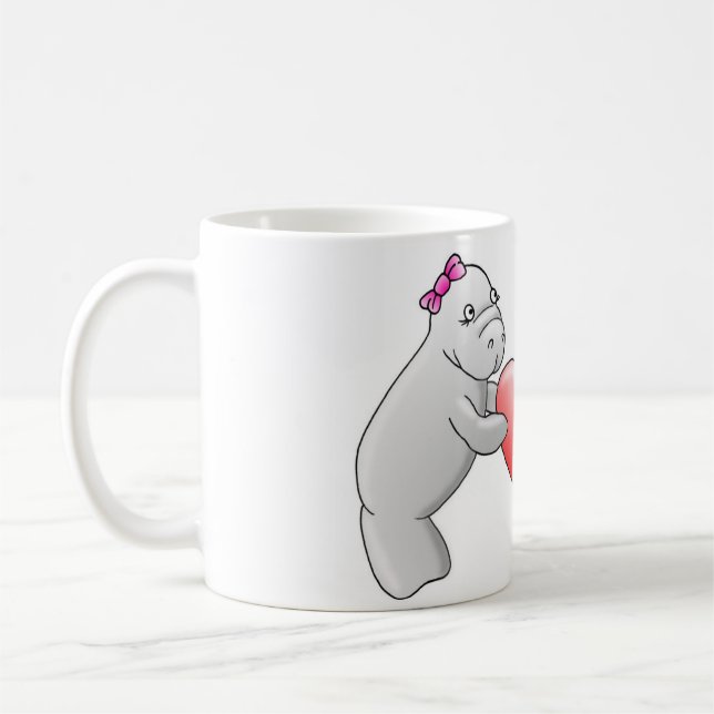De Café Taza del amor del Manatee (Izquierda)
