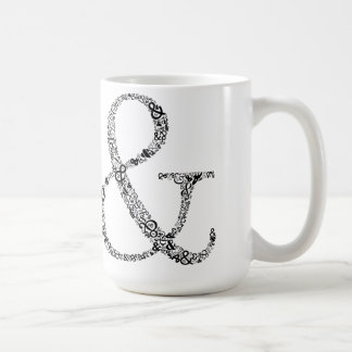 De Café Taza del amor del signo "&"