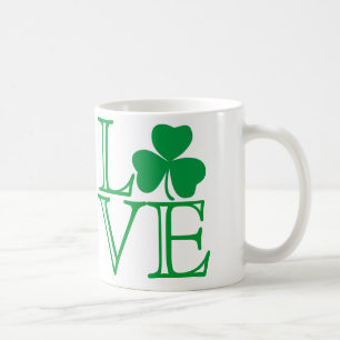 De Café Taza del amor del trébol