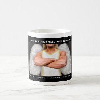 De Café Taza del ángel del guerrero del guarda