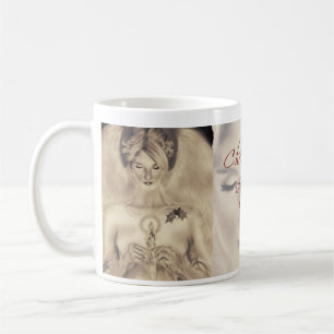 De Café Taza del ángel del navidad
