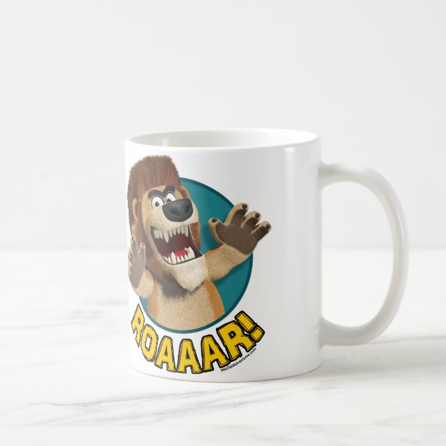 De Café Taza del animal del león del dibujo animado (Derecha)