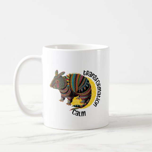 De Café Taza del Animal Espiritual Armadillo (Izquierda)
