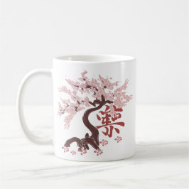 De Café taza del árbol japonés