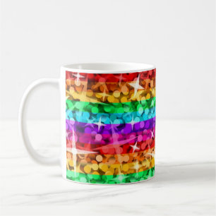 De Café Taza del arco iris del Glitz