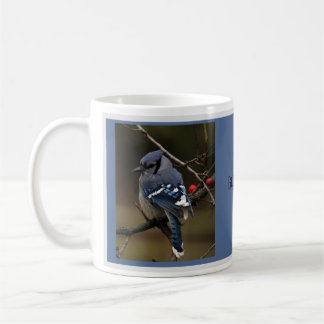 De Café Taza del arrendajo azul