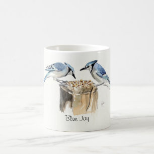 De Café Taza del arrendajo azul