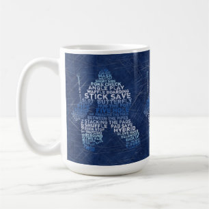 De Café Taza del arte del texto del portero del hockey