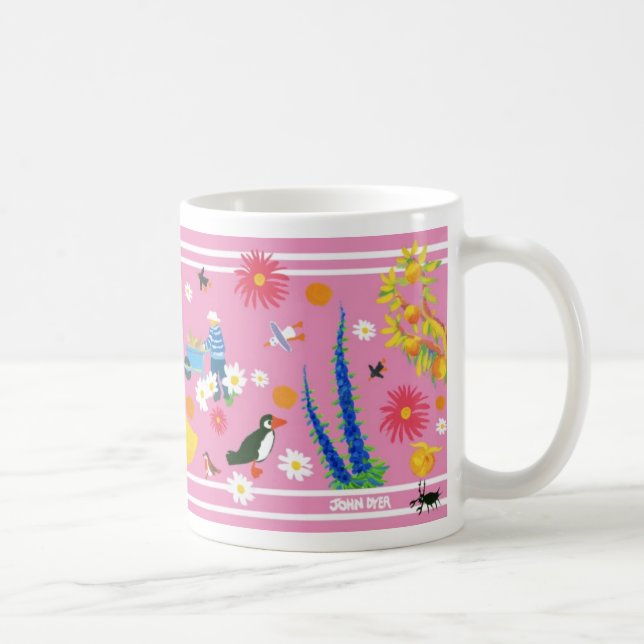 De Café Taza del arte: Jardín II Cornualles del verano (Derecha)