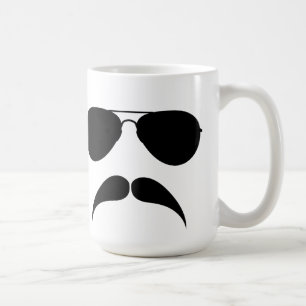 De Café Taza del aviador del bigote