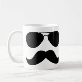 De Café Taza del aviador del bigote