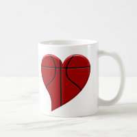 Taza del baloncesto del corazón
