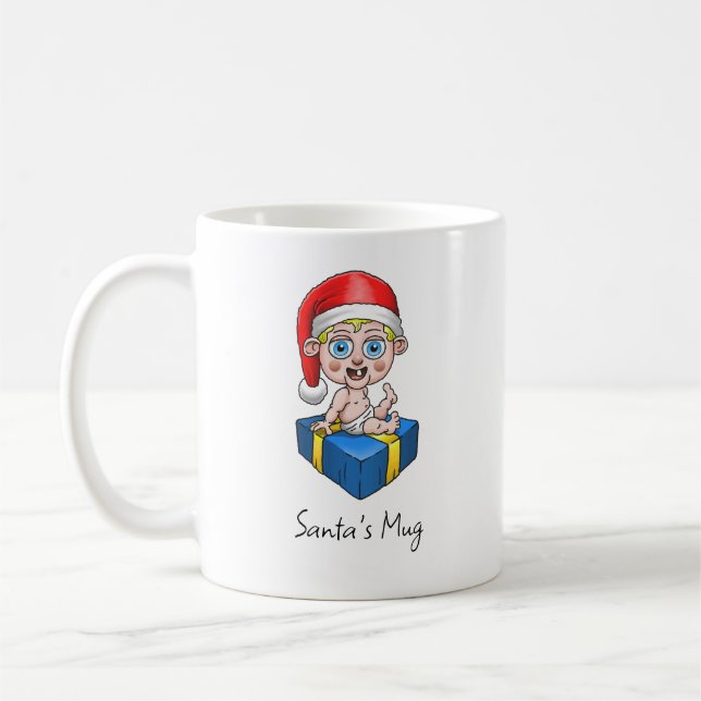 De Café Taza del Bebé Santa Claus (Izquierda)
