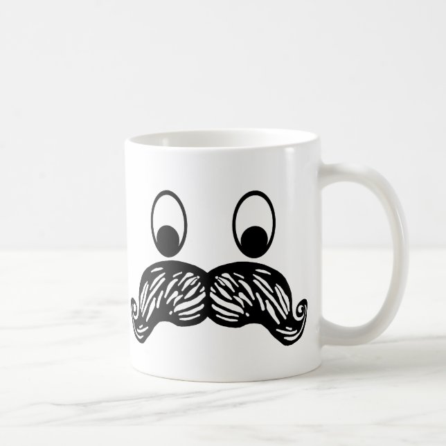 De Café Taza del bigote (Derecha)