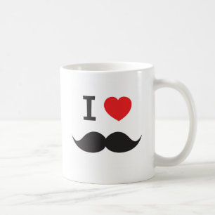De Café Taza del bigote del amor