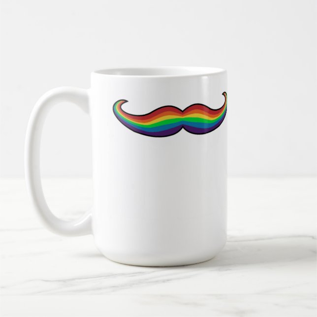 De Café Taza del bigote del arco iris (Izquierda)