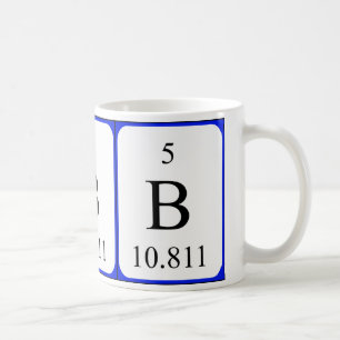 De Café Taza del blanco del elemento 5 - boro