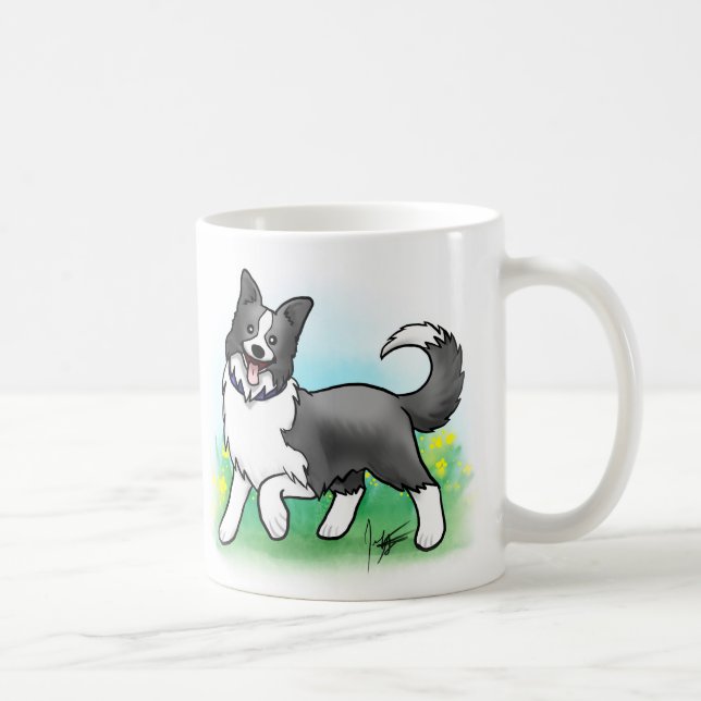 De Café Taza del border collie (Derecha)