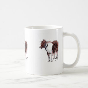 De Café Taza del bosquejo del border collie