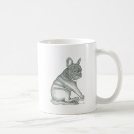 De Café Taza del bosquejo del bulldog francés