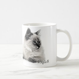 De Café taza del bosquejo del ragdoll