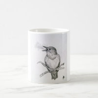 Taza del bosquejo del usignuolo