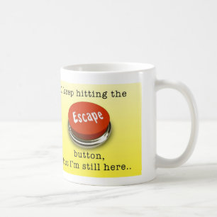De Café Taza del botón del escape