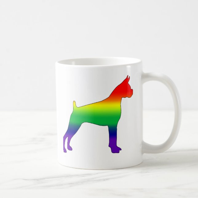 De Café Taza del boxeador del orgullo gay (Derecha)