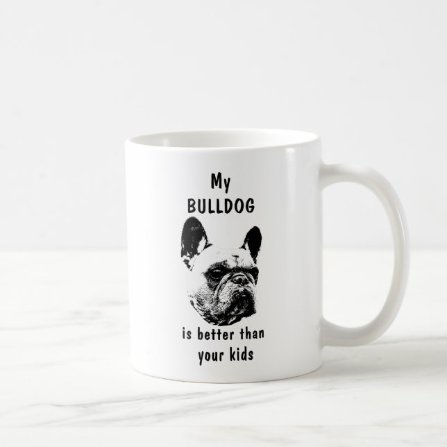 De Café Taza del bulldog (Derecha)