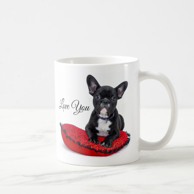 De Café Taza del bulldog francés te amo (Derecha)