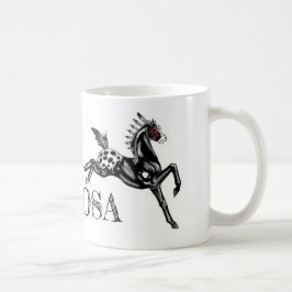 De Café taza del caballo del appaloosa