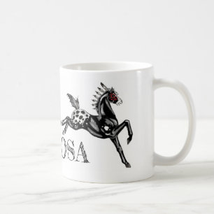 De Café taza del caballo del appaloosa