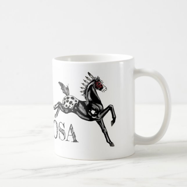 De Café taza del caballo del appaloosa (Derecha)