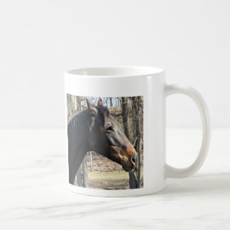 De Café Taza del caballo, personalizable con su propia
