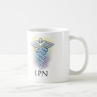 De Café taza del caduceo LPN