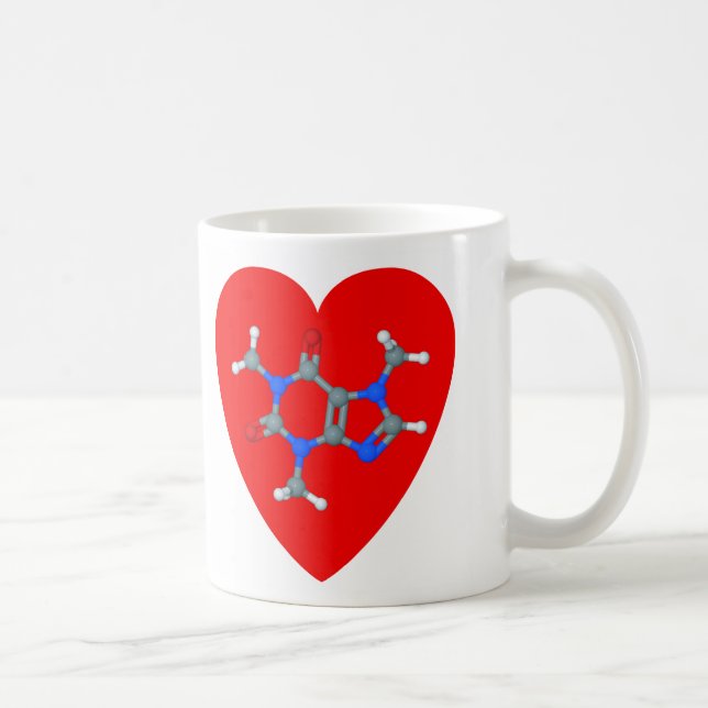 De Café Taza del cafeína del amor (Derecha)