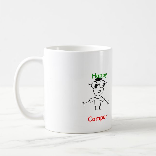 De Café Taza del campista contento (Izquierda)