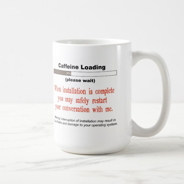 De Café Taza del cargamento del cafeína (Derecha)