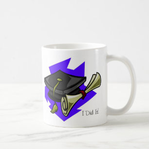 De Café Taza del casquillo y del diploma