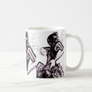 De Café Taza del chapoteo del flamenco