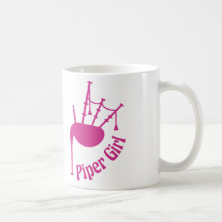 De Café Taza del chica del gaitero