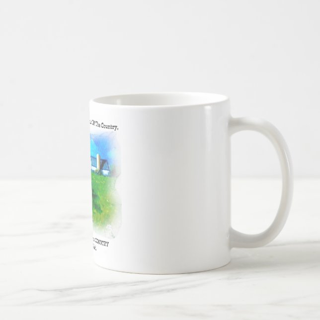 DE CAFÉ TAZA DEL CHICA DEL PAÍS (Derecha)