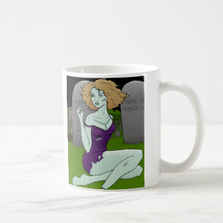 De Café taza del chica del zombi