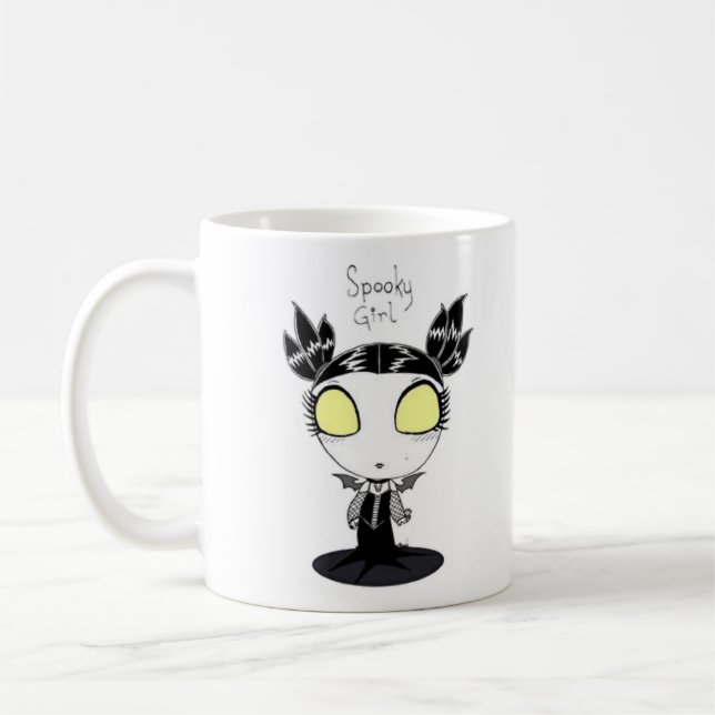 De Café Taza del "chica fantasmagórico" (Izquierda)
