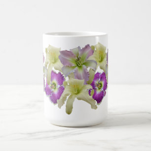 De Café Taza del collage del Daylily