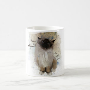 De Café Taza del color del gato