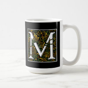 De Café Taza del color del monograma M